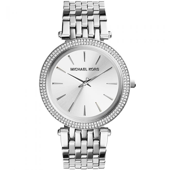 michael kors black and silver watch
